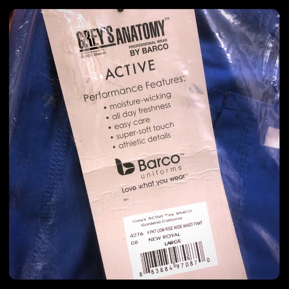 Grey's Anatomy Pants - Grey’s Anatomy ACTIVE Scrub Pant - Royal Blue